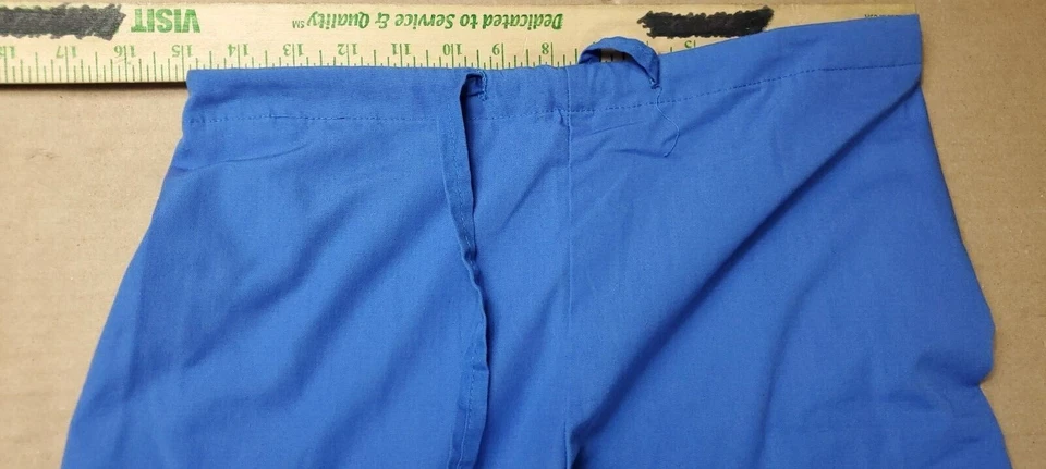 Pantalones Exfoliantes Scrub Zone Azul Para Mujer Cordón Pierna Acampanada Talla S 29L Foto 3 de 4