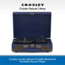 Image of Crosley Cruiser Bluetooth Turntable Record Player Deluxe With Built-In Speakers