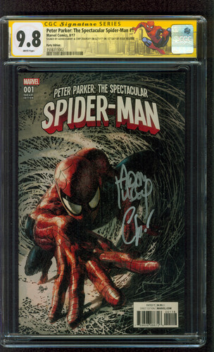 Peter Parker Spectacular Spider Man 1 CGC 2XSS 9.8 Kubert Zdarsky Party Variant