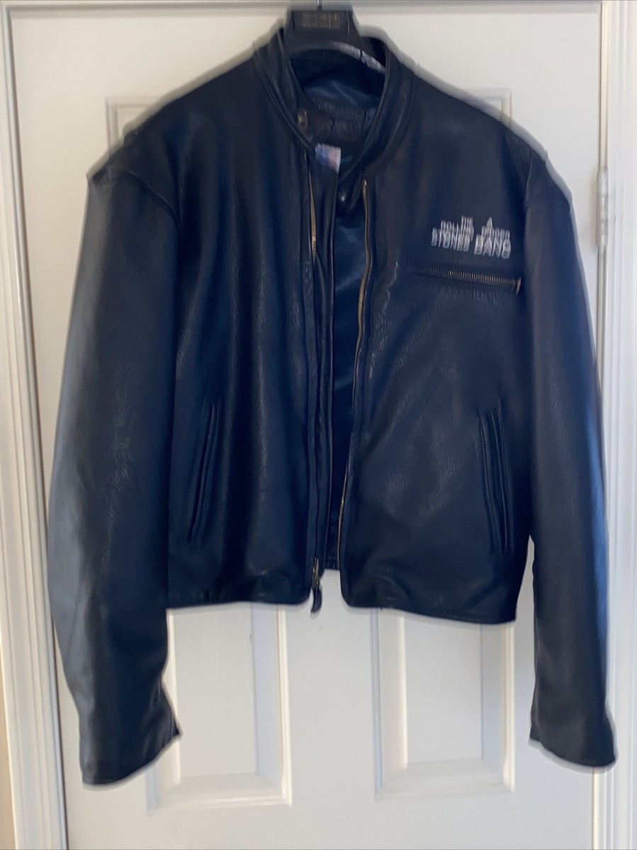 ローリングストーンズ A BIGGER BANG TOUR ライダースジャケット Rolling Stones Heavy Leather Jacket New Vintage Unworn Bigger Bang
