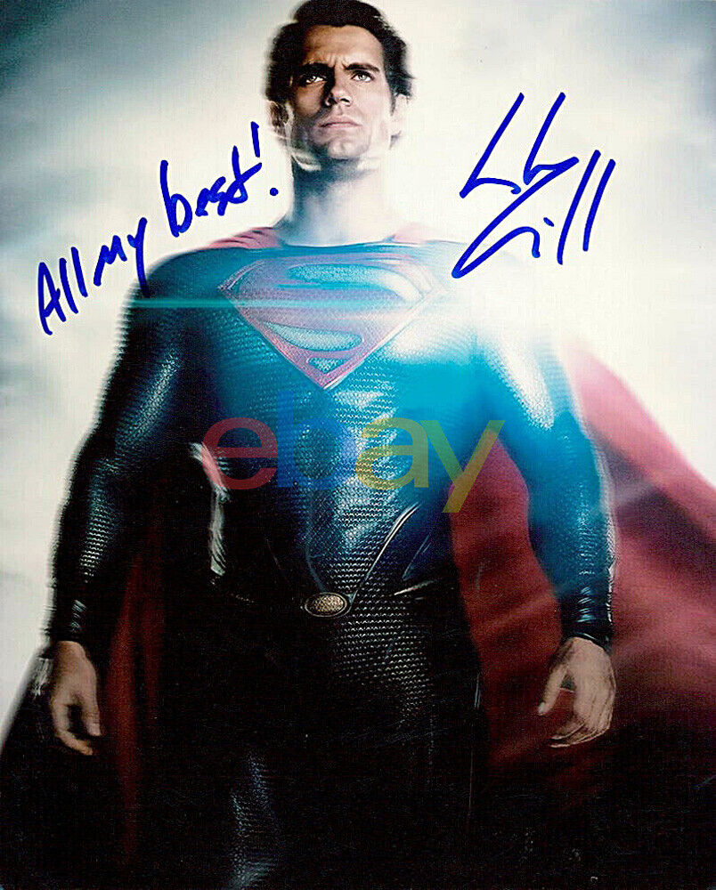 Superman Man of Steel Henry Cavill reprint signed photo #2 RP at 's  Entertainment Collectibles Store