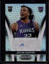 2024-25 Panini Prizm Black Basketball Devin Carter #19 Flashback RC Mojo /25