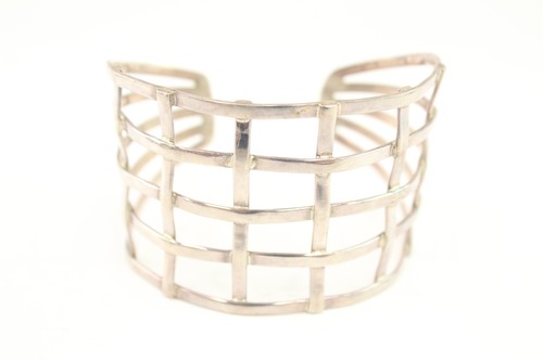 Sterling Silver Bangle Weave Torque (32g)