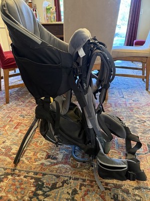 Deuter Kid Comfort 3 Backpack Child Carrier Hiking Black & Gray Rain Sun Shade