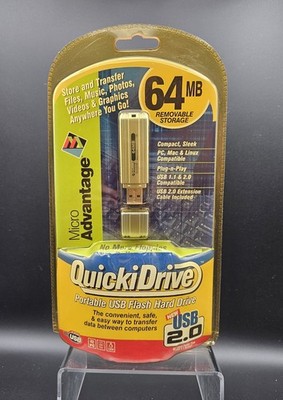 QuickiDrive Micro Advantage 64MB USB 2.0 Flash Drive Portable Storage PC Mac