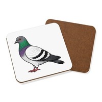Gift Base Pigeon Cartoon Untersetzer GeträNke Matte Hardboard 9X9Cm
