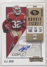 2018 Panini Contenders Rookie Ticket Auto DJ Reed #213 Auto 15xz