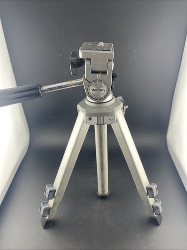 Velbon Camera Tripod Mini II 2 Adjustable Heavy Duty Pan Tilt 3 Way Extend - Picture 5 of 6