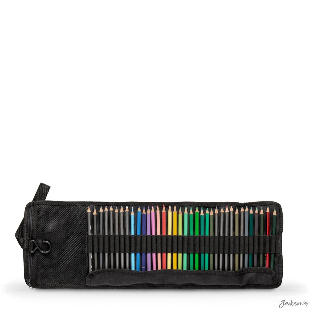 Jackson's : Black Pencil Wrap : Holds 36 Pencils