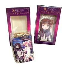 Madoka Magica Key Case Set Featuring Homura and Madoka, Keychain Accessories
