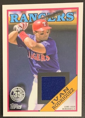 2023 Topps Baseball - G/U Relic Card - Ivan Rodriguez - Texas Rangers - HOF