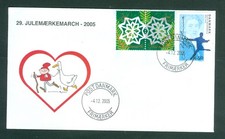 Denmark Cover. 2005.Post DK.“Christm. Seal Walk # 29. Sc#1327. H.C. Andersen.#02