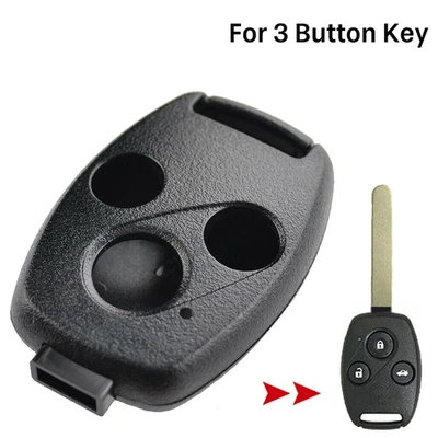 Car 3-Button Key Remote Case Shell Fob For Honda Civic Accord CRV Integra Legend - image 1 of 4