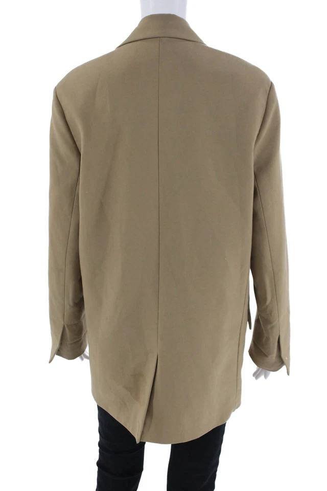 Zara Womens Double Breasted Long Sleeve Blazer Jacket Brown Size XS - Image 4 of 4