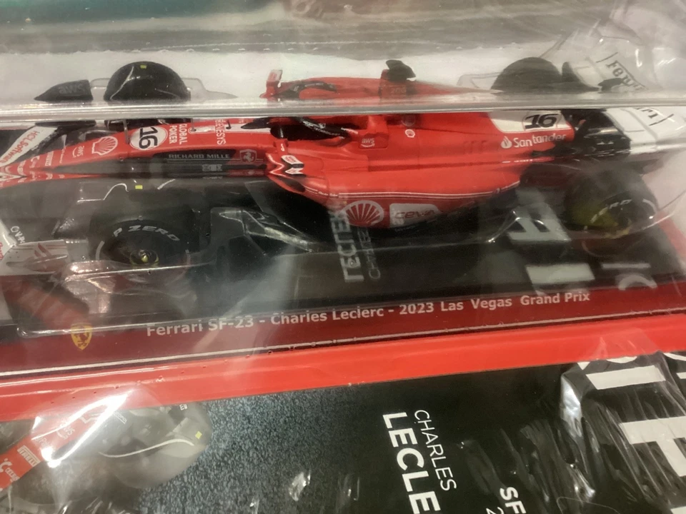 F1 FERRARI SF-23  CHARLES LECLERC 2023 LAS VEGAS GP  1/24 DIE CAST CENTAURIA - Immagine 2 di 4