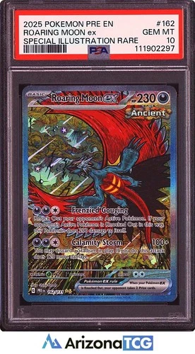 Pokemon 2025 Roaring Moon ex 162/131 SIR Prismatic Evolutions GEM MINT PSA 10