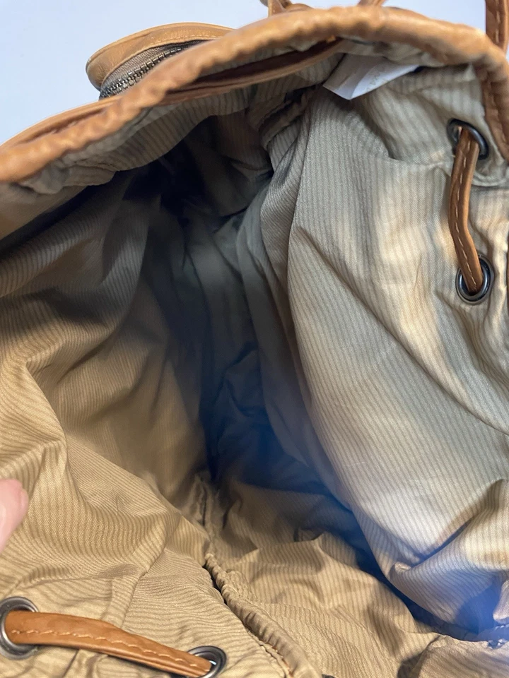 Dilana Santa Fe Leather Backpack Pockets Well Made Rugged Hiking Old Money Lux - Image 3 of 4