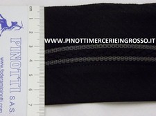 CINTURA PREFORMATA SARTORIALE INTERNO PANTALONI NERO+GOMMINO ANTISCIVOLO- CM 7