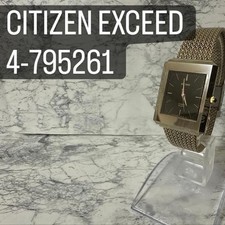Citizen Exceed Dress Quartz Watch Ref 4 795261 Wrist 18cm Vintage Unisex