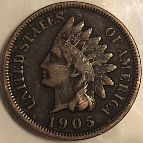 1905 1C BN Indian Head Penny! Nice Details Old US Coin!