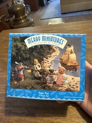 Hallmark Merry Miniatures Peter Pan 5-Piece Set 1997 New Gift Collectible Home