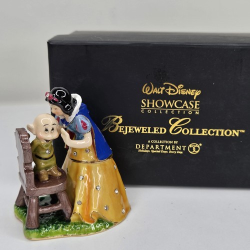 Department 56 Disney Snow White And Dopey Bejeweled Trinket Box