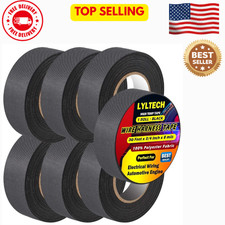 Wire Harness Tape 7 Rolls 257 FT Heat Resistant Flame Retardant Fabric