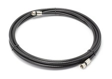 Black, High Speed RG6 Coax, Solid Copper Coaxial Cable, 20 Feet 6 Meter