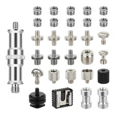 30 PCS Camera Screw Mount Set 1/4 To 3/8 5/8 Thread Adapter Tripod Converter
