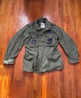 Vintage US Military Cold War Era OG-107 M-65 Field Jacket w/Hood Medium Long