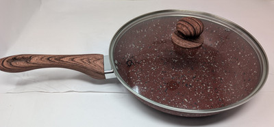 CS KOCHSYSTEME Aluminum Non-Stick Skillet Granite Red 11inch - Dented