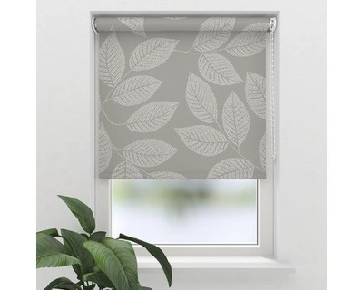SOLUNA Tageslichtrollo D10 Blatt dunkelbeige 90x190 cm inkl. Klemmträger