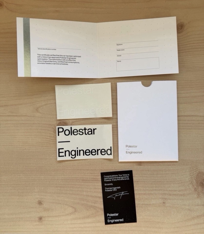 Volvo Polestar Optimisation Owners Pack, Secrid Wallet, Rank Badge ...