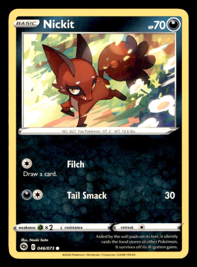 Nickit 046/073 Common Champion's Path Pokemon Near Mint