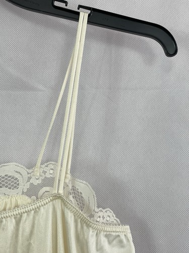 Vintage Nightgown Nylon Lace Sweep Rare Enkalure by ENKA Bridal Ivory NOS NWT - Picture 23 of 24