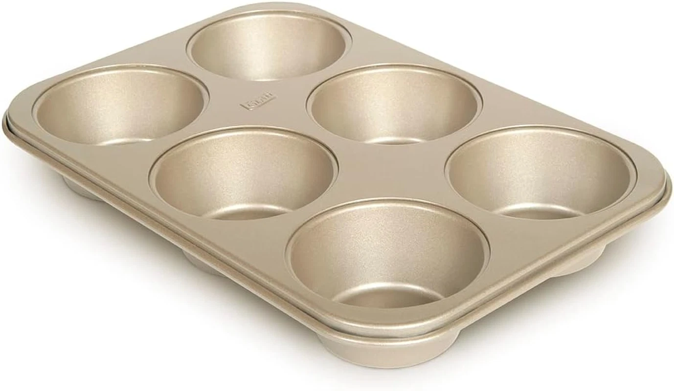 Heavy Duty Nonstick Jumbo Muffin Pan Set - 6 Cups for Perfect Cupcakes
Opens in a new window or tab