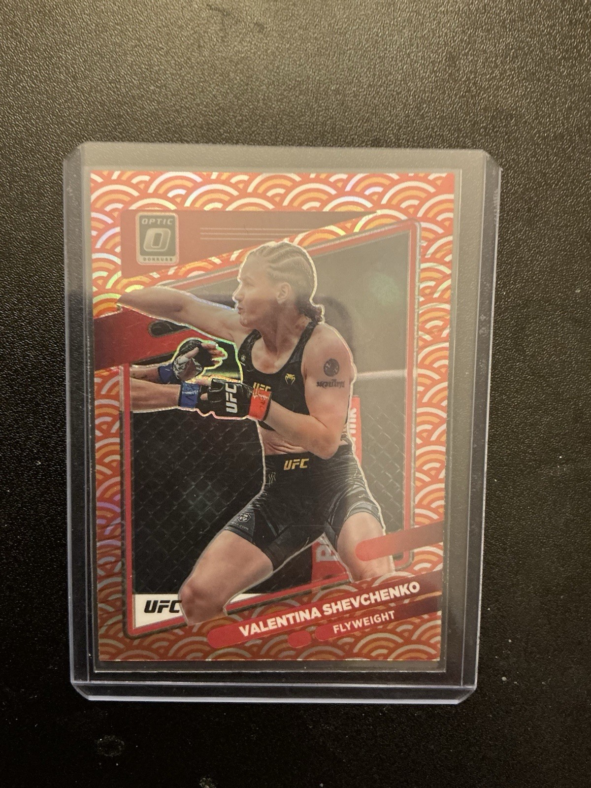 2022 Panini Donruss Optic UFC Valentina Shevchenko #41 Photon Prizm SSP Case Hit