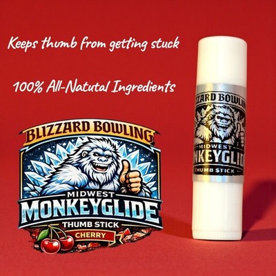Blizzard Bowling - Midwest Monkey Glide Thumb Stick - CHERRY - Smooth Release