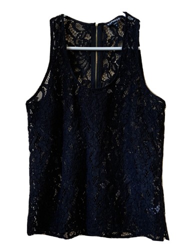 Express Women's Black Lace Sleeveless 
