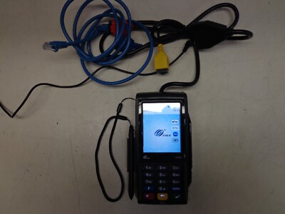 PAX S300 Pin Pad Integrated card reader w/ cords good cosmetic power on pay usd