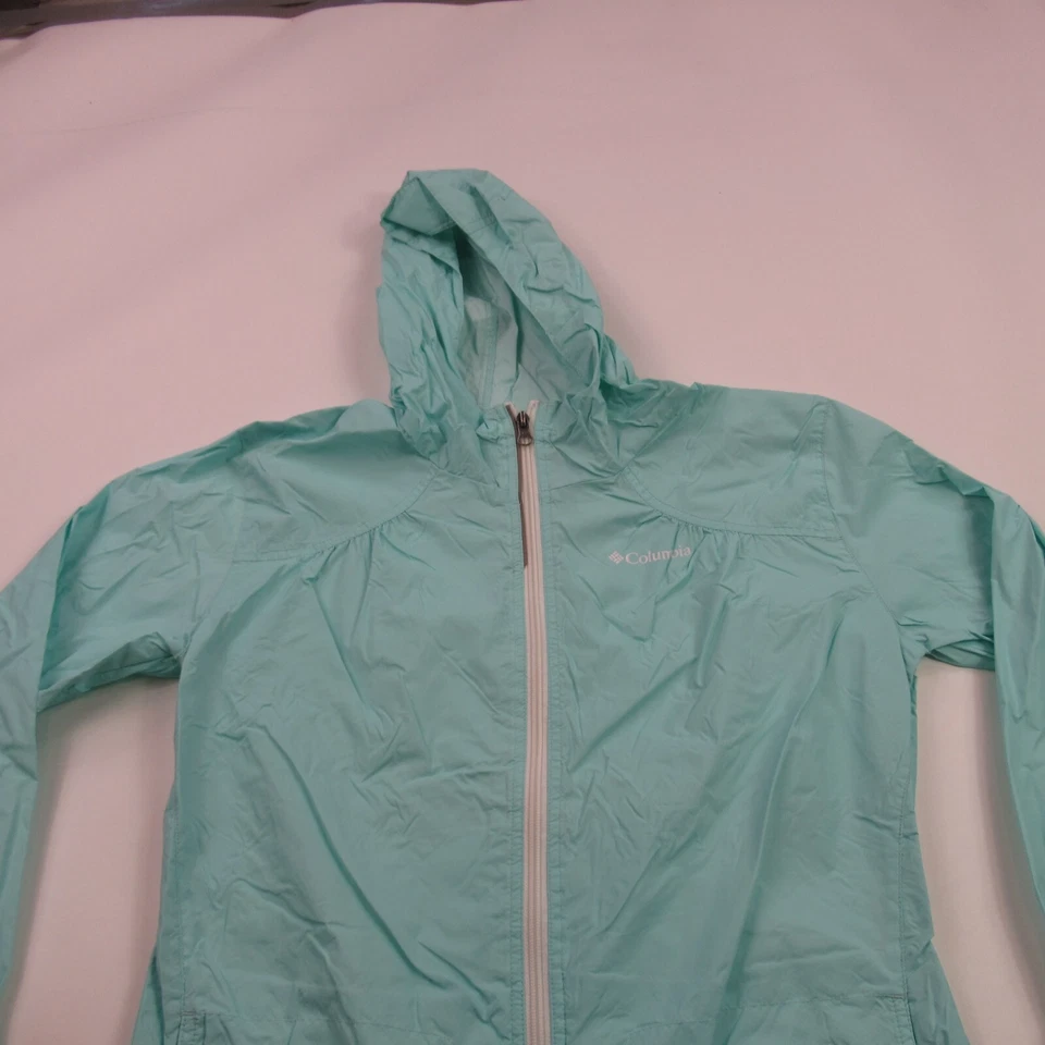 Columbia Jacket Girls XL Long Sleeve Hood Pockets Lightweight Hooded - Image 2 of 4