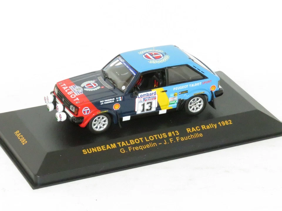 1/43 Sunbeam Talbot Lotus  Lombard RAC Rally 1982 #13 G.Frequelin - Image 2 of 4