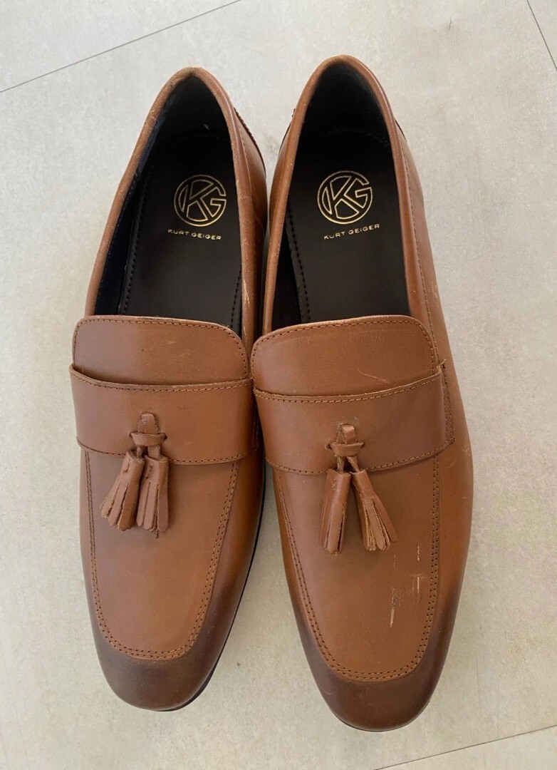 KG KURT GEIGER MENS BROWN LOAFERS SHOES SIZE UK 12 EURO 46 RRP