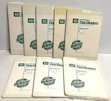 Vintage Comic Supplies - Hard Plastic Magazine Dividers x80 1991 Comic Defense