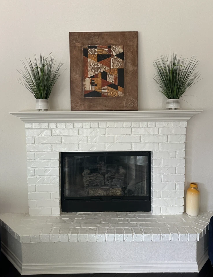 Neal Doty Original Surrealista Cubista Medios Mixtos sobre Lienzo Firmado 26" x 30" Foto 3 de 4