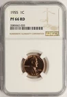1955 Proof 1c Lincoln Cent NGC PF66RD