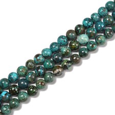 Natural Turquoise Smooth Round Beads Size 6mm 7mm 7.5-8mm 8.5-9mm 15.5'' Strand
