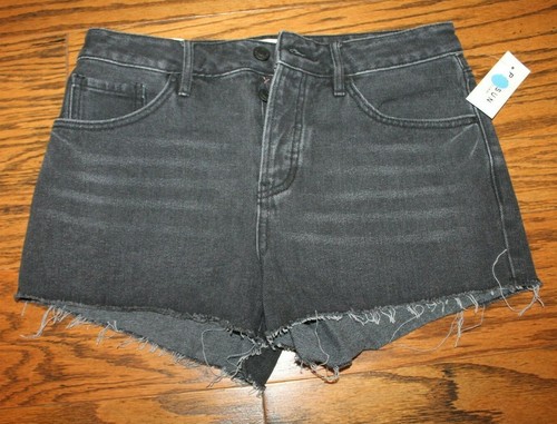 Black Denim Cutoff Shorts NWT Size 