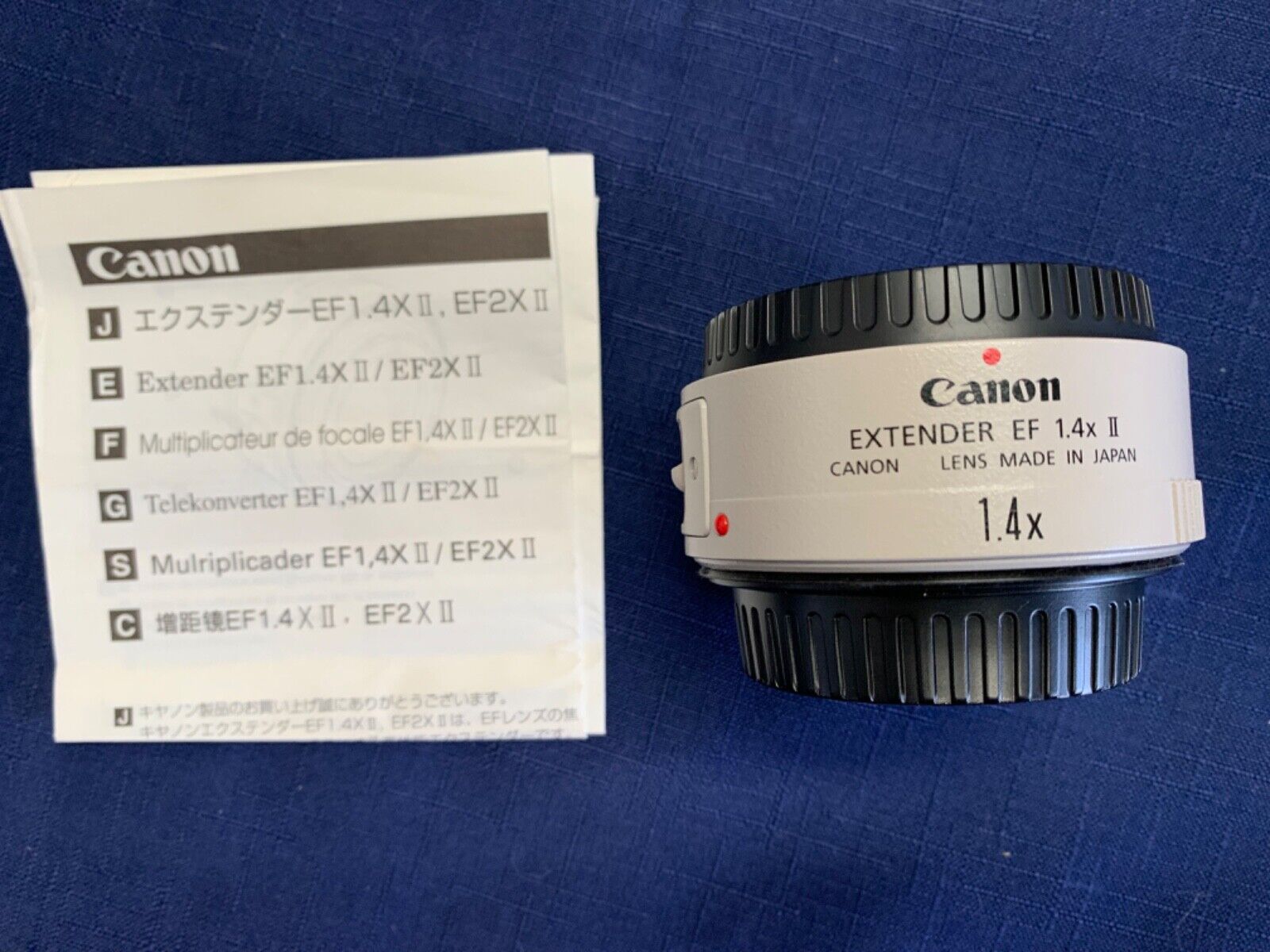 ライトブラウン/ブラック canonキャノン エクステンダー EF1.4X II