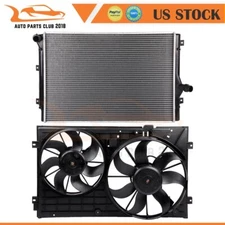 Radiator and Cooling Fan Assembly Fit for 2006-2009 2010 2012 Volkswagen Jetta